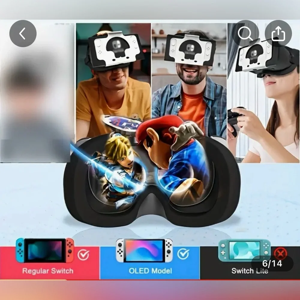 NintendoSwitch™ NeonBlue-Neon Red Joy-Con™ Bundle. Animal Crossing & VR Headset - Picture 5 of 7